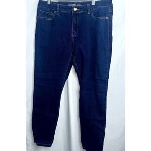 Michael Kors Womens Size 12 Dark Wash Straight Leg Skinny Jeans
